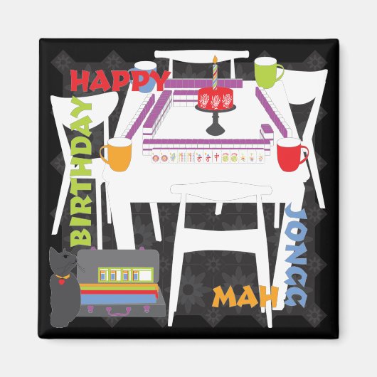 Mah Jongg Tegels en Table Magnet (Voorkant)