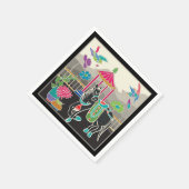 Mah Jongg Tegels Horse Kaart Small Servet (Hoek)