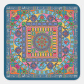 Mah Jongg Tegels Mandala Stickers (Voorkant)