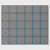 Mah Jongg Tegels Mandala Wrapping Paper Cadeaupapier (Vlak)