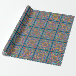 Mah Jongg Tegels Mandala Wrapping Paper Cadeaupapier