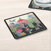 Mah Jongg Tegels Paard Onderzetters (Schuin)