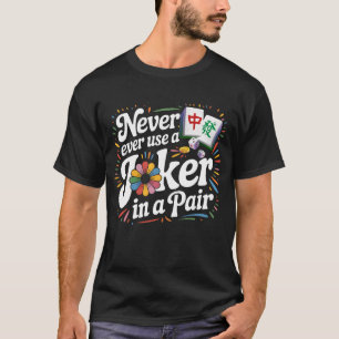 Mah Jongg Tegels Set Liefhebber Mahjong Kaarten Ma T-shirt