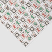 Mah Jongg Tegels tissuepapier, geschenkverpakking Tissuepapier (Detail)