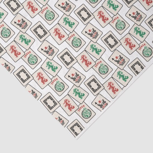Mah Jongg Tegels tissuepapier, geschenkverpakking Tissuepapier (Detail)