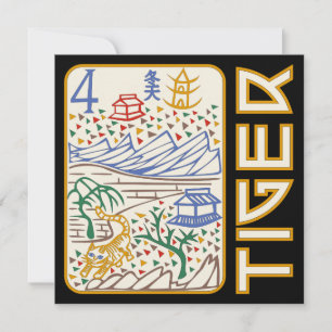 Mah Jongg Tiger Kaart