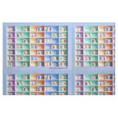 Mah Jongg Tiles Fabric Stof (Fat Quarter)