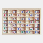 Mah Jongg Tiles Gift Wrap Inpakpapier Vel (Voorkant 3)