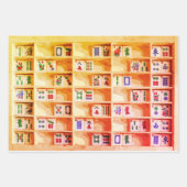 Mah Jongg Tiles Gift Wrap Inpakpapier Vel (Voorkant 2)