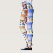 mah jongg tiles - leggings (Links)