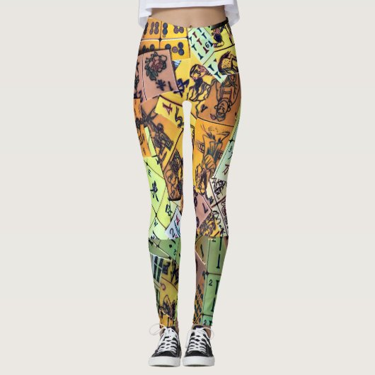 Mah Jongg  Tiles Leggings (Voorkant)