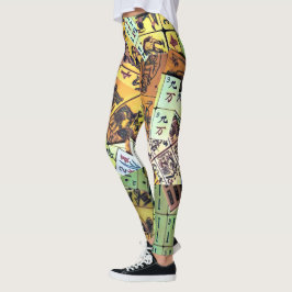 Mah Jongg  Tiles Leggings
