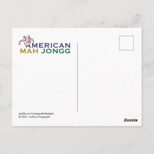 Mah Jongg Tiles Same Briefkaart (Achterkant)