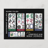 Mah Jongg Tiles Same Briefkaart (Voorkant)