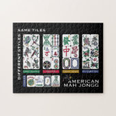 Mah Jongg Tiles Same Legpuzzel (Horizontaal)