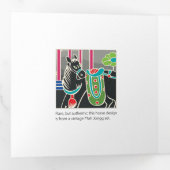 Mah Jongg Tiles Trifold Card Drieluik Wenskaart (Binnenzijde eerst)