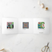 Mah Jongg Tiles Trifold Card Drieluik Wenskaart (Binnen)