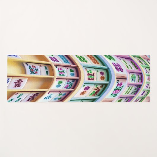Mah jongg Tromp L'oeil Yoga Mat (Voorkant (horizontaal))