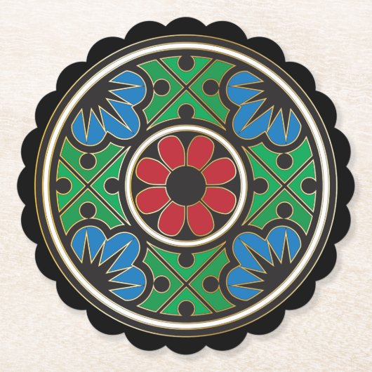 Mah Jongg Vakantie Onderzetters (Voorkant)