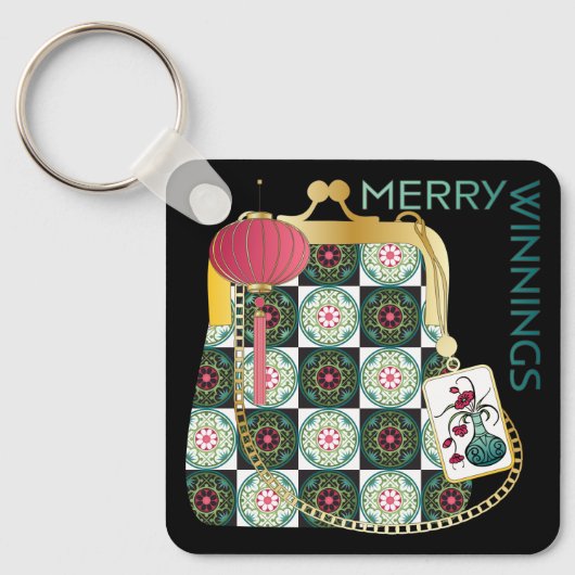 Mah Jongg Vakantie Sleutelhanger (Voorkant)