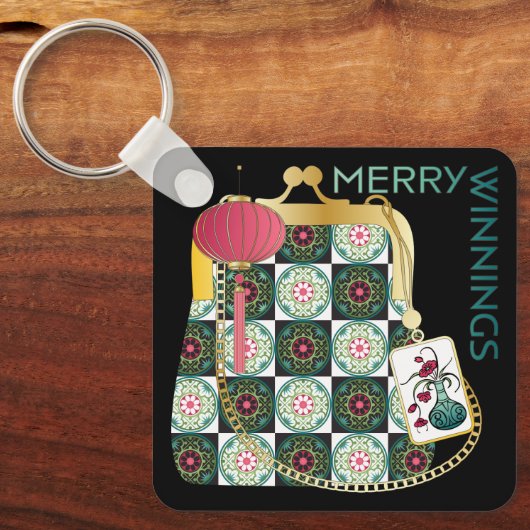 Mah Jongg Vakantie Sleutelhanger (Voorkant)