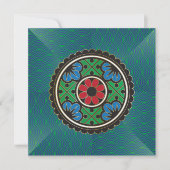 Mah Jongg Vakantie uitnodiging/Flat Kaart (Voorkant)