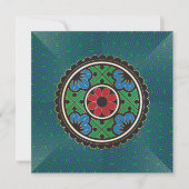 Mah Jongg Vakantie Uitnodiging/Plat Kaart (Voorkant)