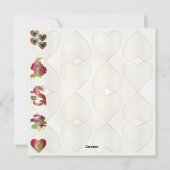 Mah Jongg Valentijn Happy MJ Valentijnsdag Feestdagenkaart (Achterkant)