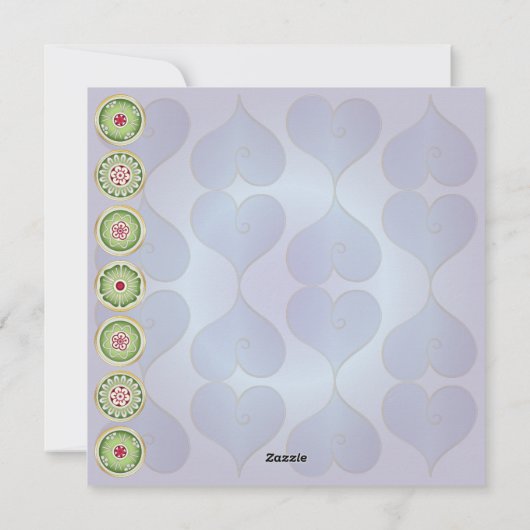 Mah Jongg Valentijn I Love MJ Feestdagenkaart (Achterkant)