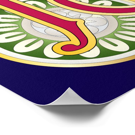 Mah Jongg Valentijn I Love MJ Poster (Hoek)