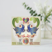 Mah Jongg Valentijn wordt mijn MJ Valentijn Feestdagenkaart (Staand voorkant)