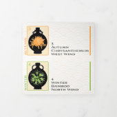 Mah Jongg Vases Trifold Kaart (Cover)