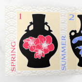 Mah Jongg Vases Trifold Kaart (Binnenzijde eerst)