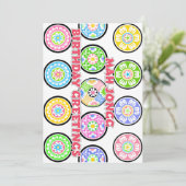 Mah Jongg Verjaardag Stippen Kaart (Staand voorkant)