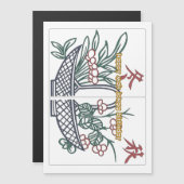 Mah Jongg Verjaardagsmand Kaart (Voorkant / Achterkant)