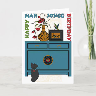 Mah Jongg-vogelkaart Kaart