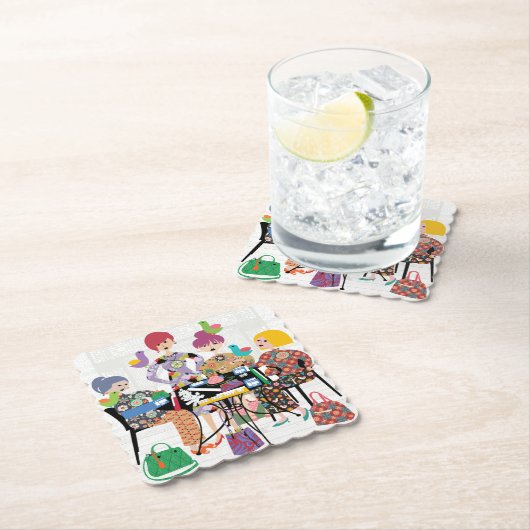 Mah Jongg Vogels Papier Onderzetters (Insitu)