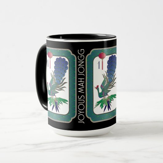 Mah Jongg Vogelvakantie Mok (Voorkant links)