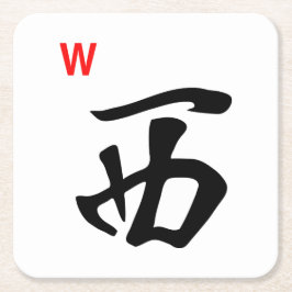 Mah Jongg West Tile Onderzetter