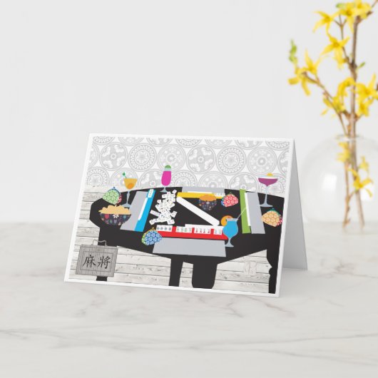 Mah Jongg Win Kaart (Gele Bloem)