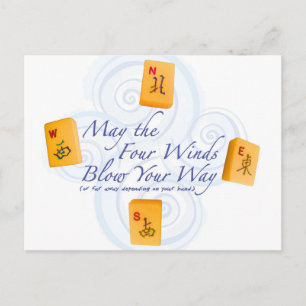 Mah Jongg Winds Briefkaart
