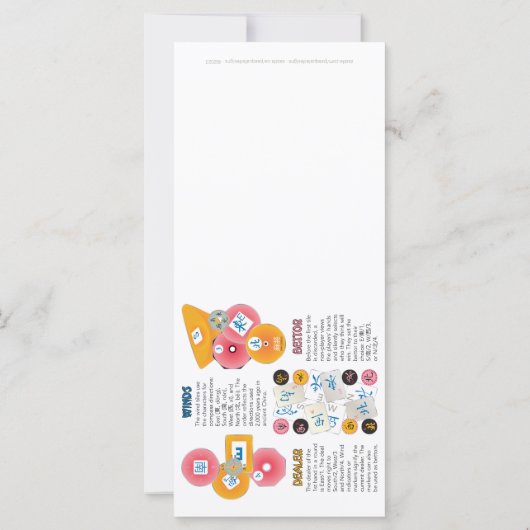 Mah Jongg Winds Flat Kaart (Achterkant)