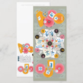 Mah Jongg Winds Flat Kaart (Voorkant / Achterkant)