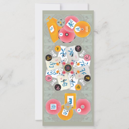 Mah Jongg Winds Flat Kaart (Voorkant)