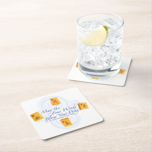 Mah Jongg Winds Kartonnen Onderzetters (Insitu)