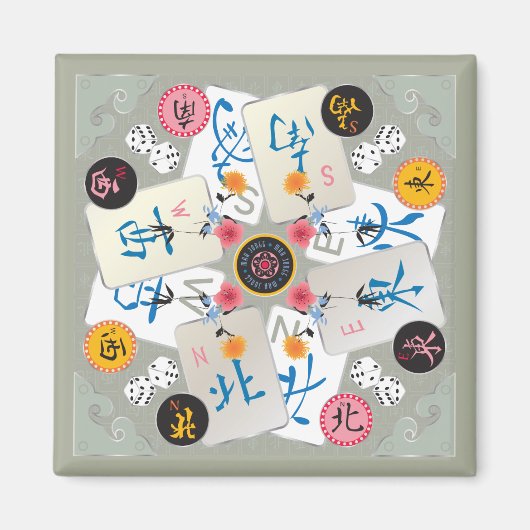 Mah Jongg Winds Magnet (Voorkant)