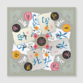 Mah Jongg Winds Magnet Kaart (Voorkant)