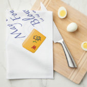 Mah Jongg Winds Theedoek (Quarter Fold)