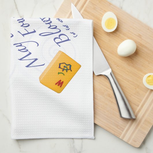 Mah Jongg Winds Theedoek (Quarter Fold)