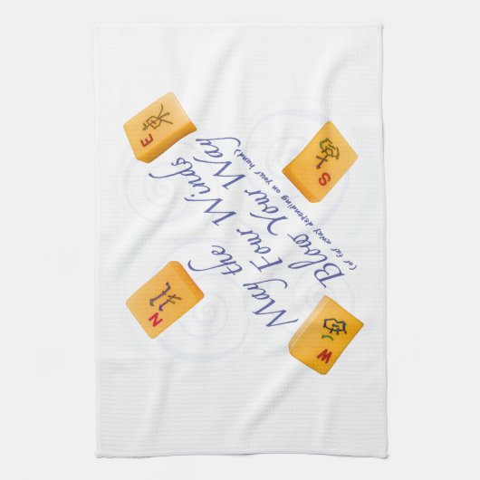 Mah Jongg Winds Theedoek (Verticaal)